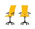 Flat style office chair. Modern flat design. Furniture vector illustration set. Isolated vector. Royalty Free Stock Photo
