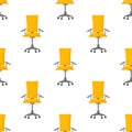 Flat style office chair pattern. Modern flat design. Furniture vector illustration set. Isolated vector Royalty Free Stock Photo