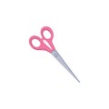 Flat style pink scissors Royalty Free Stock Photo