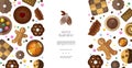 Flat Sweet Products Colorful Template