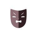 Flat Theater Mask Icon Royalty Free Stock Photo