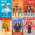 Flat Theatre Posters Set