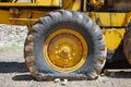 Flat tire Royalty Free Stock Photo