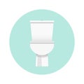 Flat Toilet Icon