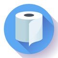 Flat Toilet Paper Icon Royalty Free Stock Photo