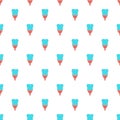 Flat tooth pattern seamless vector