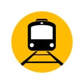 Flat train icon