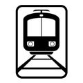 Flat train icon