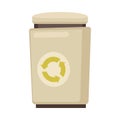 Flat Trash Container