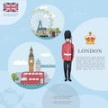 Flat Travel To London Template