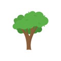 Flat tree icon illustration. Trees forest simple plant silhouette icon. Nature oak organic set design Royalty Free Stock Photo
