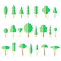 Flat Tree Set Icon