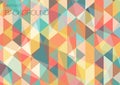 Flat triangle geometric wallpaper