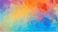 Flat triangle multicolor geometric wallpaper Royalty Free Stock Photo