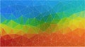 Flat triangle multicolor geometric wallpaper