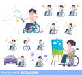 Flat type medical staff woman_wheelchair-Lifestyle