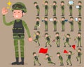 Flat type military wear man_2