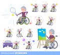 Flat type Purple clothes grandma_wheelchair-Lifestyle