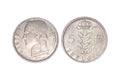 Countries` old coins, year 1972, belgie Royalty Free Stock Photo