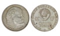 Old coin in Russia. year 1970 Royalty Free Stock Photo