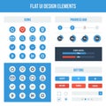 Flat UI design elements Royalty Free Stock Photo