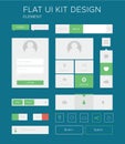 Flat ui kit design elements set for webdesign Royalty Free Stock Photo