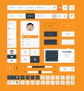 Flat ui kit design elements for webdesign Royalty Free Stock Photo