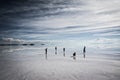 Flat uyuni salt and desert , infinite mirror and water, blue, sunset, landscape, siluettes, storms, beautiful, awesome, paradise,