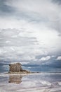 Flat uyuni salt and desert , infinite mirror and water, blue, sunset, landscape, siluettes, storms, beautiful, awesome, paradise,