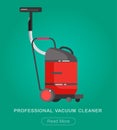 Flat vacuum cleaner icon