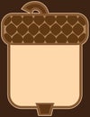 Flat Vector Acorn Themed Background