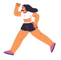 Woman in Stride Athletic Vector