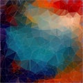 Flat Vector background. Multicolor triangle wallpaper Royalty Free Stock Photo
