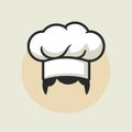 Chef hat clean minimal vector illustration Royalty Free Stock Photo