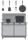 Flat Vector Commercial Kitchen