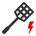 Flat Vector Electric Fly Killer Icon