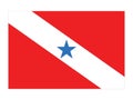 Flag of ParÃÂ¡ State Royalty Free Stock Photo