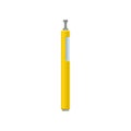 Flat vector icon of bright yellow e-cigarette or vaporizer. Modern device for vaping