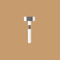 A flat vector icon illustration of a mallet Royalty Free Stock Photo