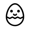 Happy easter icon Royalty Free Stock Photo