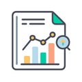 Seo report icon Royalty Free Stock Photo