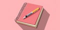 Writing Notebook and Pen Icon Royalty Free Stock Photo