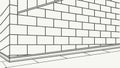Flat Vector Illustration of a Brick Wall, vector design Generative AI Royalty Free Stock Photo