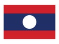 Flag of Lao People`s Democratic Republic