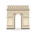 Triumphal arch, realistic vector illustration