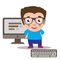 Young programmers coding a new project Royalty Free Stock Photo