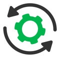 Flat Vector Infinite Rotation Icon