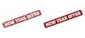 NEW YEAR OFFER Red Rounded Rough Rectangle Watermark with Unclean Styles