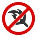 Flat Vector No Aviation Accidents Icon