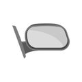 Flat vector of outside rear view mirror. Part of automobile. Car theme. Element for poster of auto shop or repair